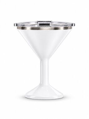 ORCA Martini Tumbler 13 oz White Insulated Stainless Steel Cup with Lid NWT